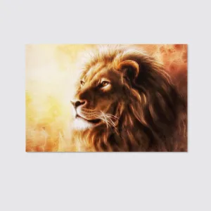 Beautiful Airbrush Painting Lion Head Majesticaly Canvas Wall Art Home Decor