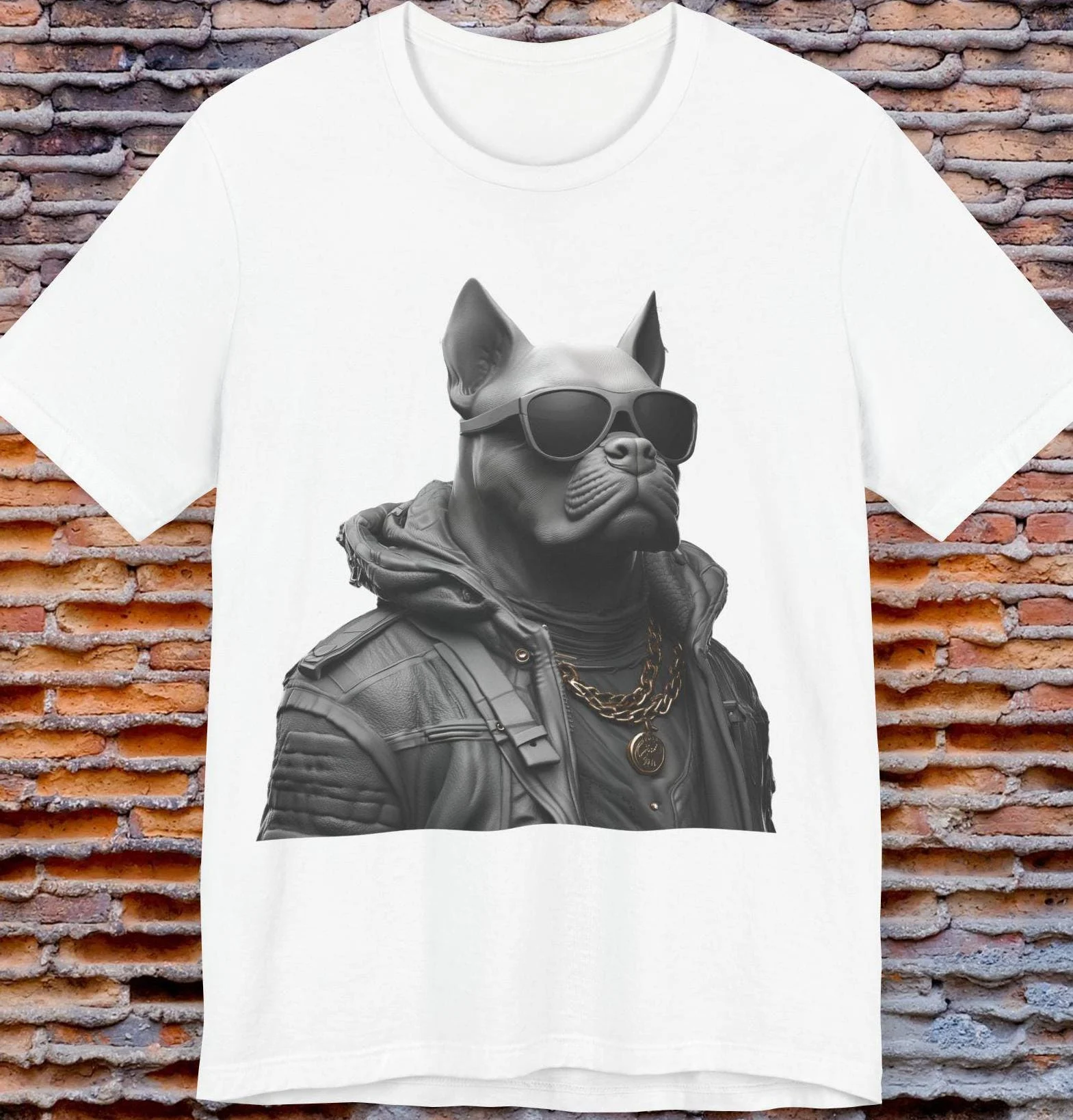 Cool Dog Sunglasses Art T-Shirt