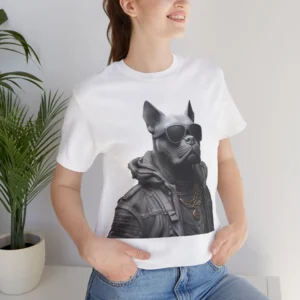 Cool Dog Sunglasses Art T-Shirt