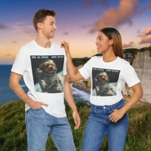 Funny Astronaut Dog T-Shirt