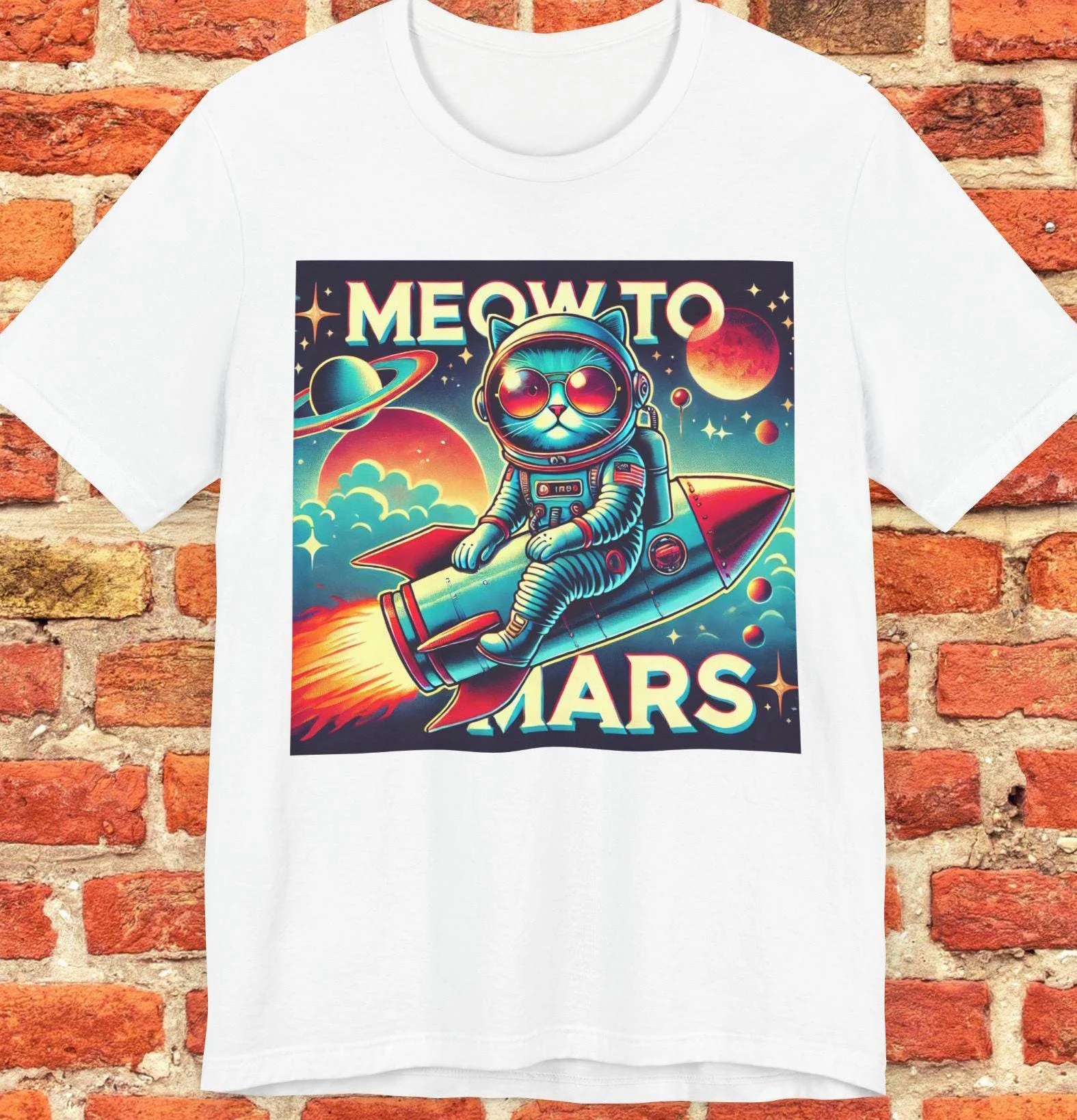 Funny Space Cat T-Shirt