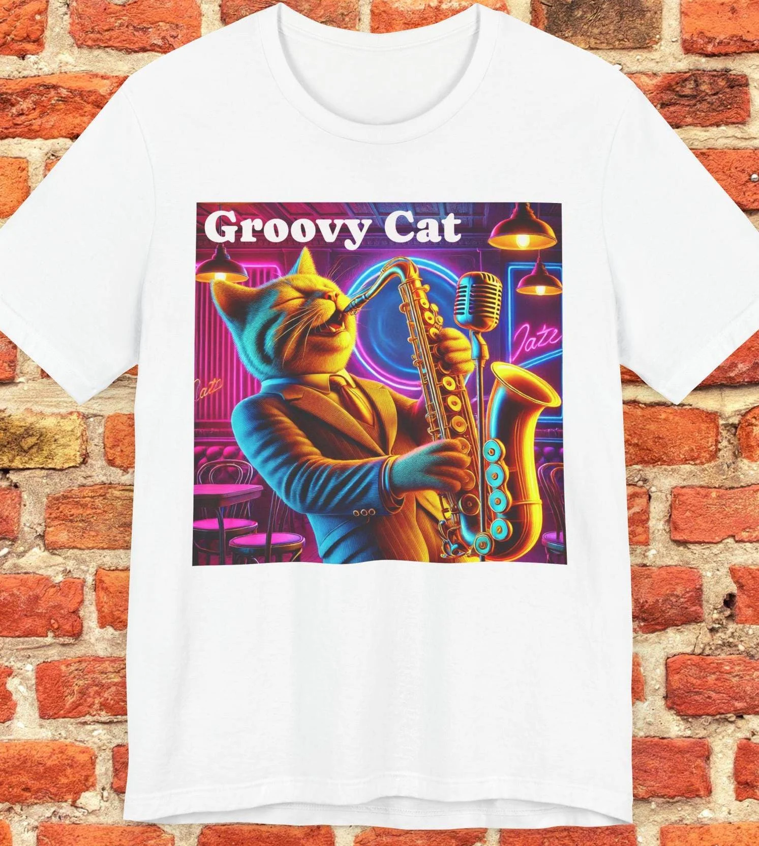 Groovy Cat Jazz Music T-Shirt