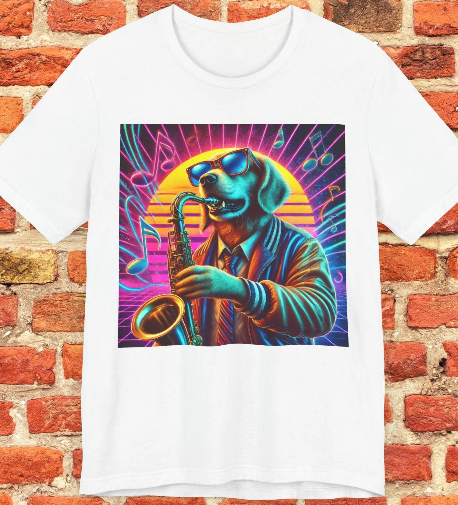 Jazz Dog Art T-Shirt