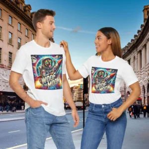 Space Dog Cartoon T-Shirt