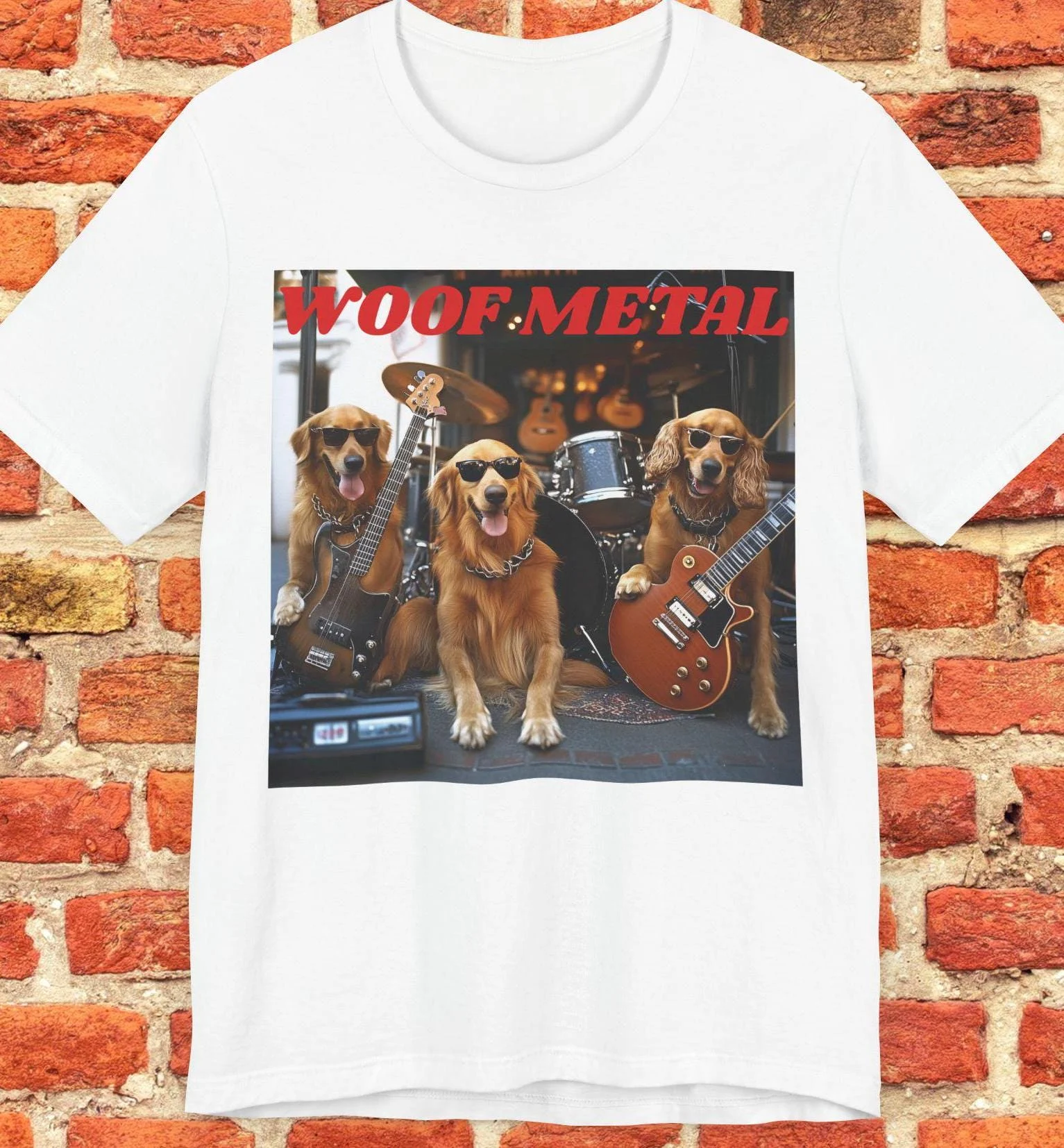 Woof Metal Dog Band T-Shirt